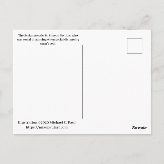 Carte Postale Distances sociales (Dos)