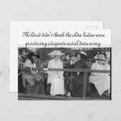 Carte postale Distances Sociales Adéquates (Devant / Derrière)