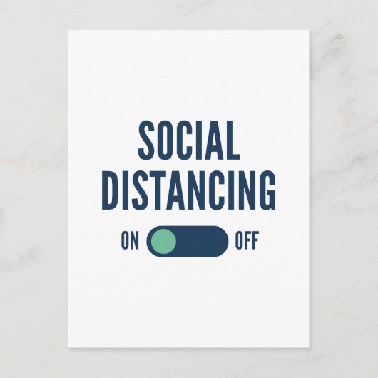 Carte Postale Distances sociales sur (Devant)