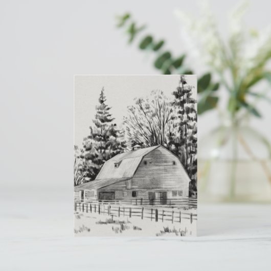 Carte Postale Distant Barre Sketch I (Debout devant)