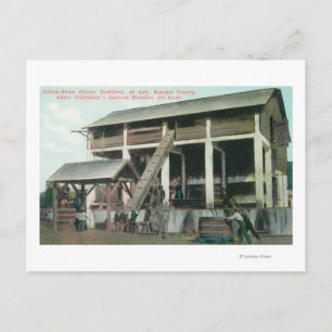 Carte Postale Distillerie de brandy de la colonie italienne-suis