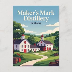 Carte Postale Distillerie Maker's Mark Kentucky