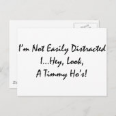 Carte Postale distrait par moments (Devant / Derrière)