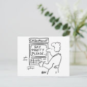 Carte Postale Distributeur automatique de billets de banque de d (Debout devant)