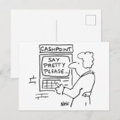 Carte Postale Distributeur automatique de billets de banque de d (Devant / Derrière)