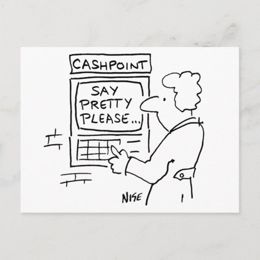 Carte Postale Distributeur automatique de billets de banque de d (Devant)