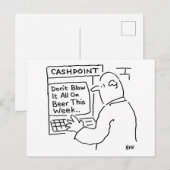 Carte Postale Distributeur automatique de billets de banque dit (Devant / Derrière)