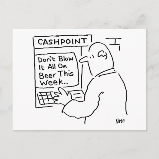 Carte Postale Distributeur automatique de billets de banque dit (Devant)