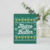 Carte Postale Distributeur de boulettes de matzo à manches longu (Debout devant)