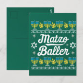 Carte Postale Distributeur de boulettes de matzo à manches longu (Devant / Derrière)