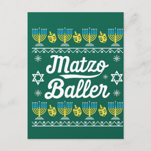 Carte Postale Distributeur de boulettes de matzo à manches longu (Devant)