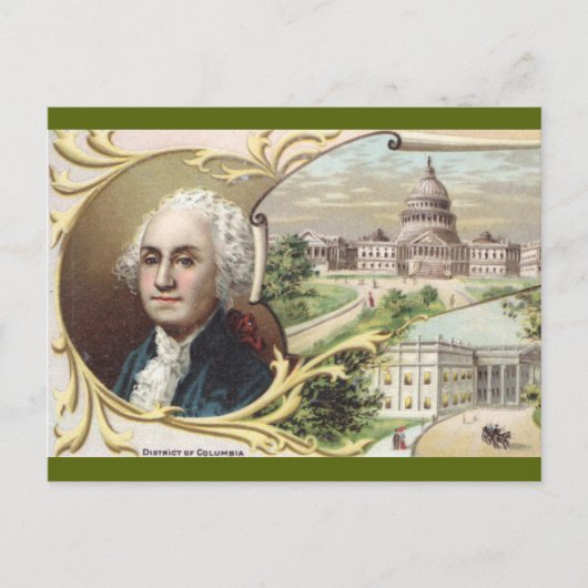 Carte Postale District de Columbia vintage (Devant)