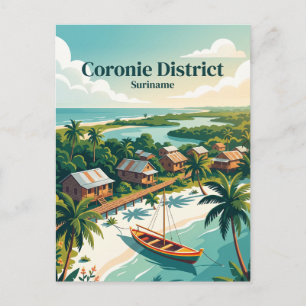 Carte Postale District de Coronie Suriname