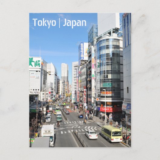Carte Postale district de Shinjuku à Tokyo, Japon (Devant)