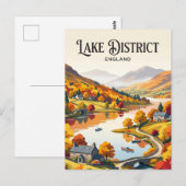 Carte Postale District des lacs Angleterre (Devant / Derrière)