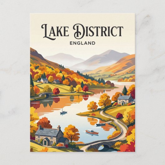 Carte Postale District des lacs Angleterre (Devant)