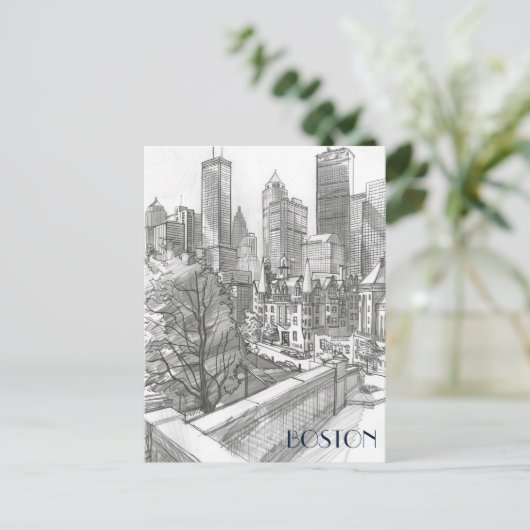 Carte Postale District financier de Boston (Debout devant)