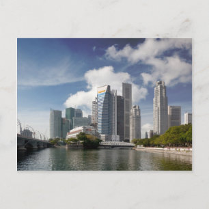 Carte Postale District financier de Singapour