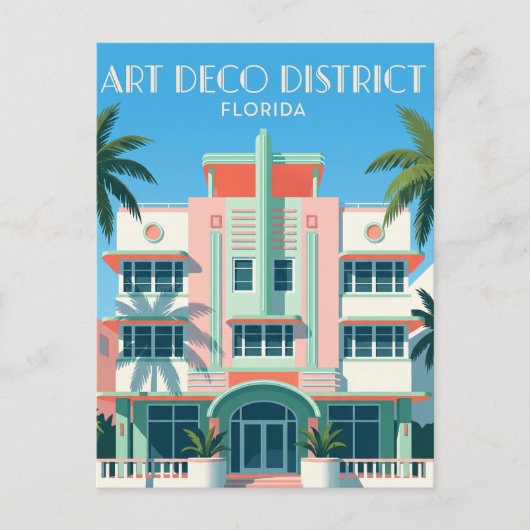 Carte Postale District historique Art déco USA (Devant)