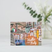 Carte postale d'Italie Bonjour (Debout devant)