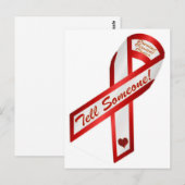 Carte Postale DITES À QUELQU'UN ! Le VPH provoque un cancer du c (Devant / Derrière)