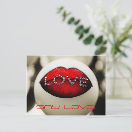 Carte Postale Dites amour (Debout devant)