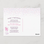 Carte Postale Dites applaudir l'invitation au champagne rose du  (Dos)