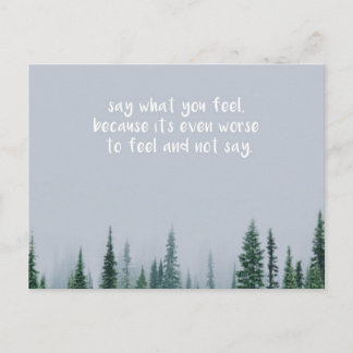 Carte Postale Dites ce que vous ressentez