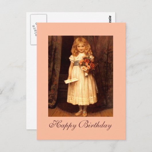 Carte Postale Dites-le avec Rose (Devant / Derrière)