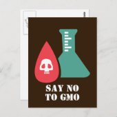 Carte Postale Dites non aux OGM (Devant / Derrière)