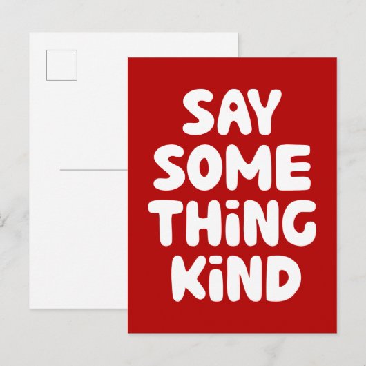 Carte Postale Dites Quelque Chose Comme Ça (Devant / Derrière)