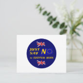 Carte Postale Dites simplement non (Debout devant)