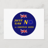 Carte Postale Dites simplement non (Devant)