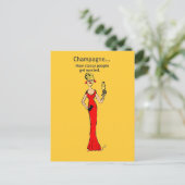 Carte Postale Diva : Champagne "Comment les gens de classe se fo (Debout devant)