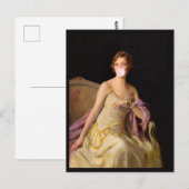 Carte Postale Divas au Bubble Gum en robe jaune (Devant / Derrière)