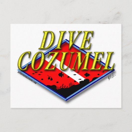 Carte postale Dive Cozumel (Devant)