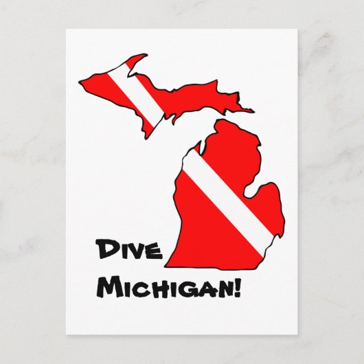Carte postale Dive Michigan (Devant)