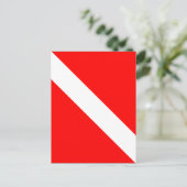 Carte Postale Diver Down Classic Flag (Debout devant)