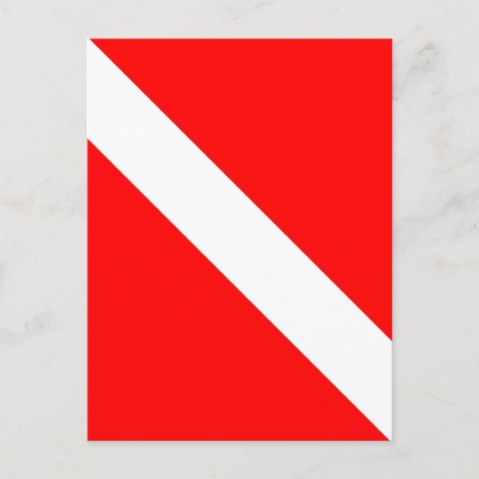Carte Postale Diver Down Classic Flag (Devant)