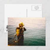 carte postale "Diver Splash" (Devant / Derrière)