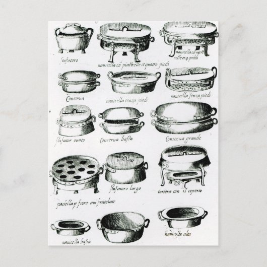 Carte Postale Divers navires de cuisine, 1570 (Devant)