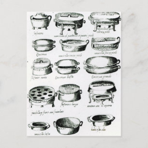 Carte Postale Divers navires de cuisine, 1570