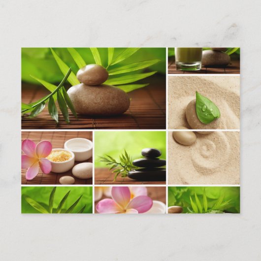 Carte Postale Divers - Spa zen Collage Motif un (Devant)