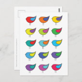 Carte postale Diverse Birds (Devant / Derrière)