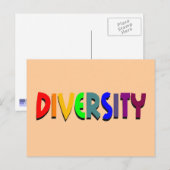Carte postale Diversité (Devant / Derrière)