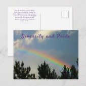 Carte postale Diversité et fierté (Devant / Derrière)
