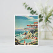 Carte Postale Divertissement à l'Overlook House California (Debout devant)