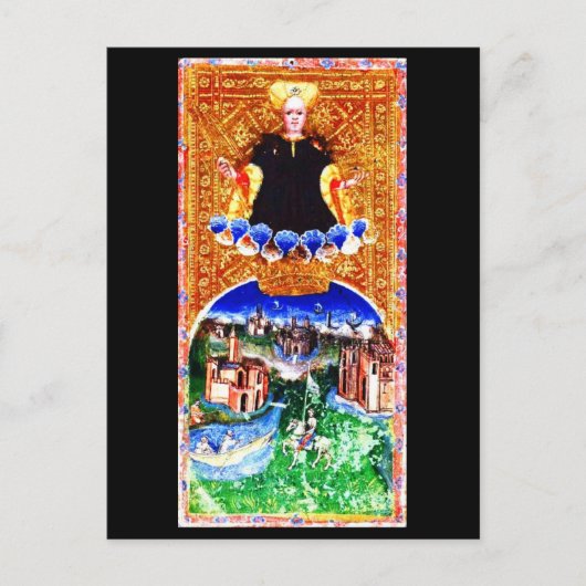 Carte postale - Divination vintage - Tarot 4 (Devant)