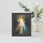 CARTE POSTALE DIVINE MERCY IMAGE DÉVOTIONNELLE (Debout devant)