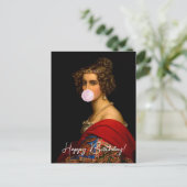 Carte Postale Divinité du bubble gum beauté bavaroise (Debout devant)